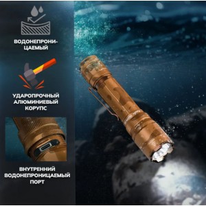 Фонарь Fenix тактический TK20R UE 2800 люмен камуфляжный арт.: TK20RUEdy [FENIX]